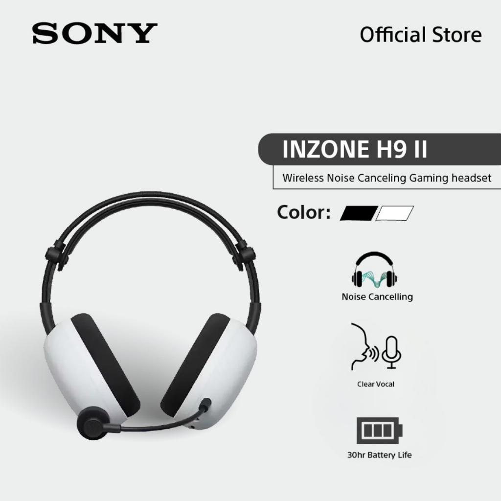 Sony หูฟัง Gaming Headphones INZONE H9 II รุ่น WH-G910N | Wireless Noise Canceling Headphones