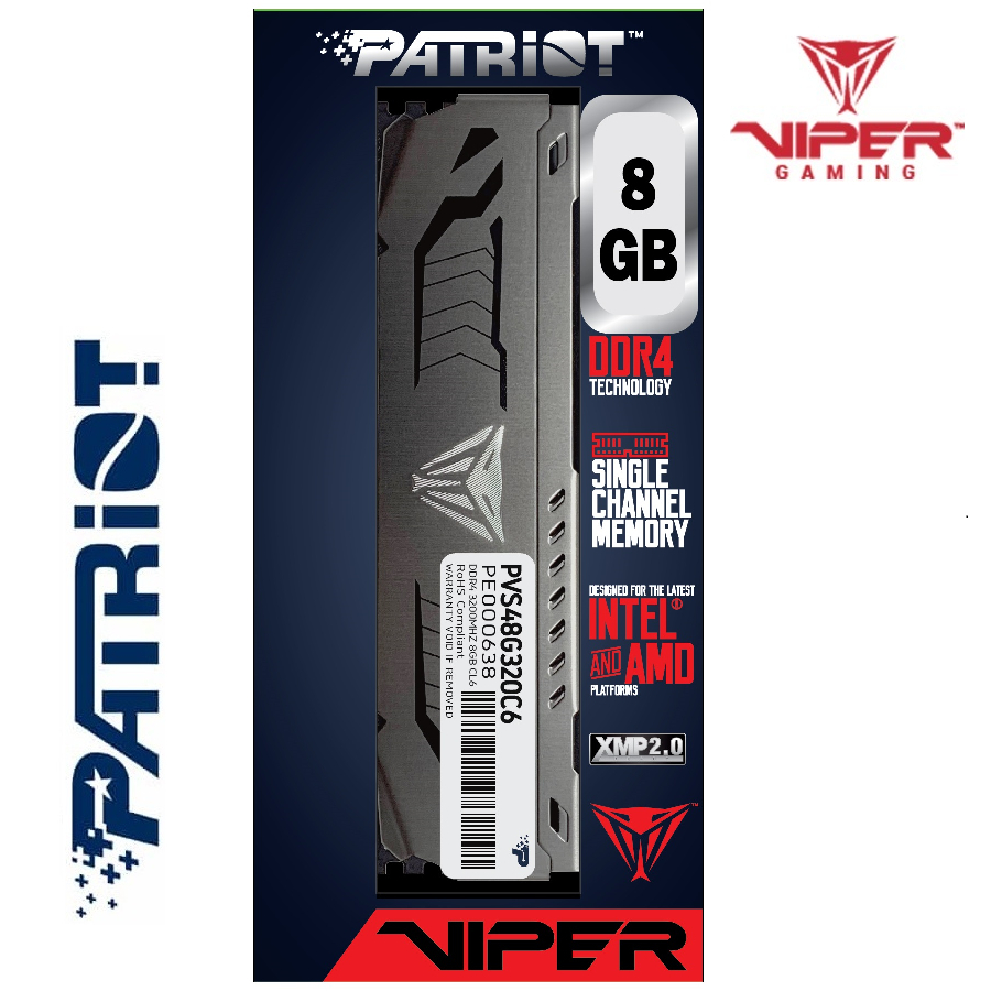 Patriot 8GB DDR4 3200MHz DIMM Steel Series