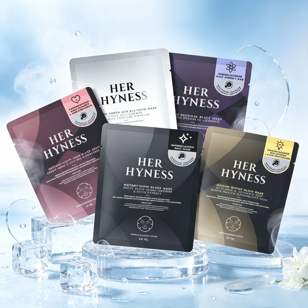HER HYNESS Instant Youth Aox Platinum Mask INSTANT GLOW BLACK white มีให้เลือก 4 สูตร