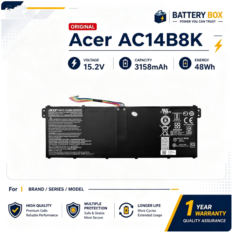 ✅1-Year Warranty Battery AC14B8K for Acer Swift 3 Nitro 5 AN515-42 AN515-51 AN515-52