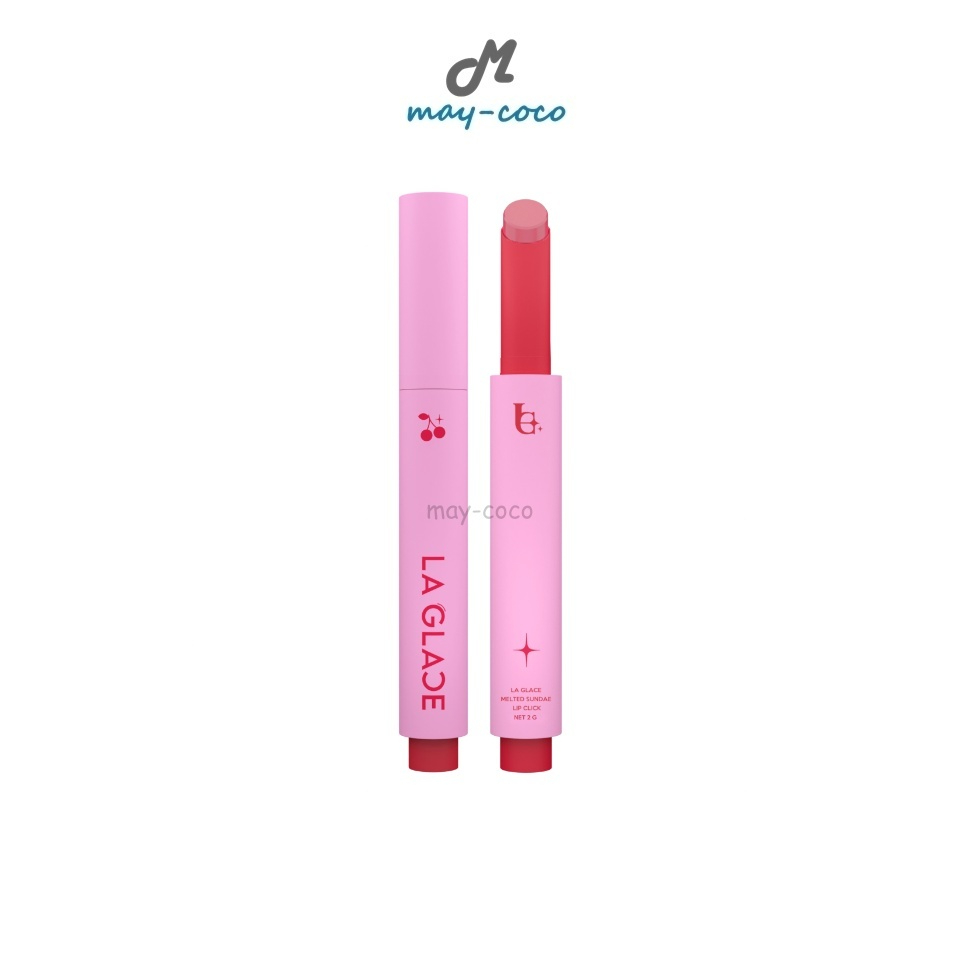 Free Gift ลิป La Glace Melted Sundae Lip Click ลิปไอติม ลากลาส Laglace ลิปกด ลิปฉ่ำ