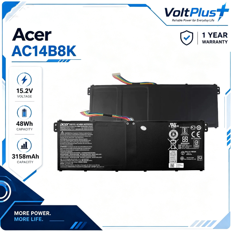 แบตเตอรี่ Notebook Battery AC14B8K สำหรับ Acer Swift 3 Nitro 5 AN515-42 AN515-51 AN515-52
