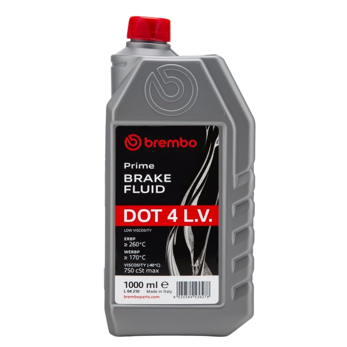 Brembo น้ำมันเบรค DOT4 LV ขนาด 1 ลิตร น้ำยาเบรก Dot 4 LV เบรมโบ้ 1000 ml