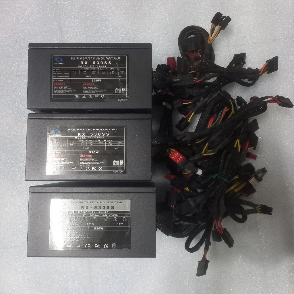 PSU ประกัน 1เดือน Raidmax RX 530W มือ2 สายถอดได้ / power supply / พาวเวอร์ซัพพลาย