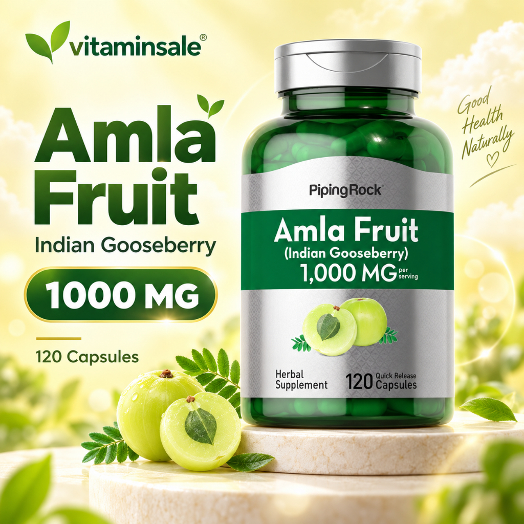 Piping Rock Amla 1000mg 120 Capsules สารสกัดมะขามป้อม วิตามินซีธรรมชาติสูง