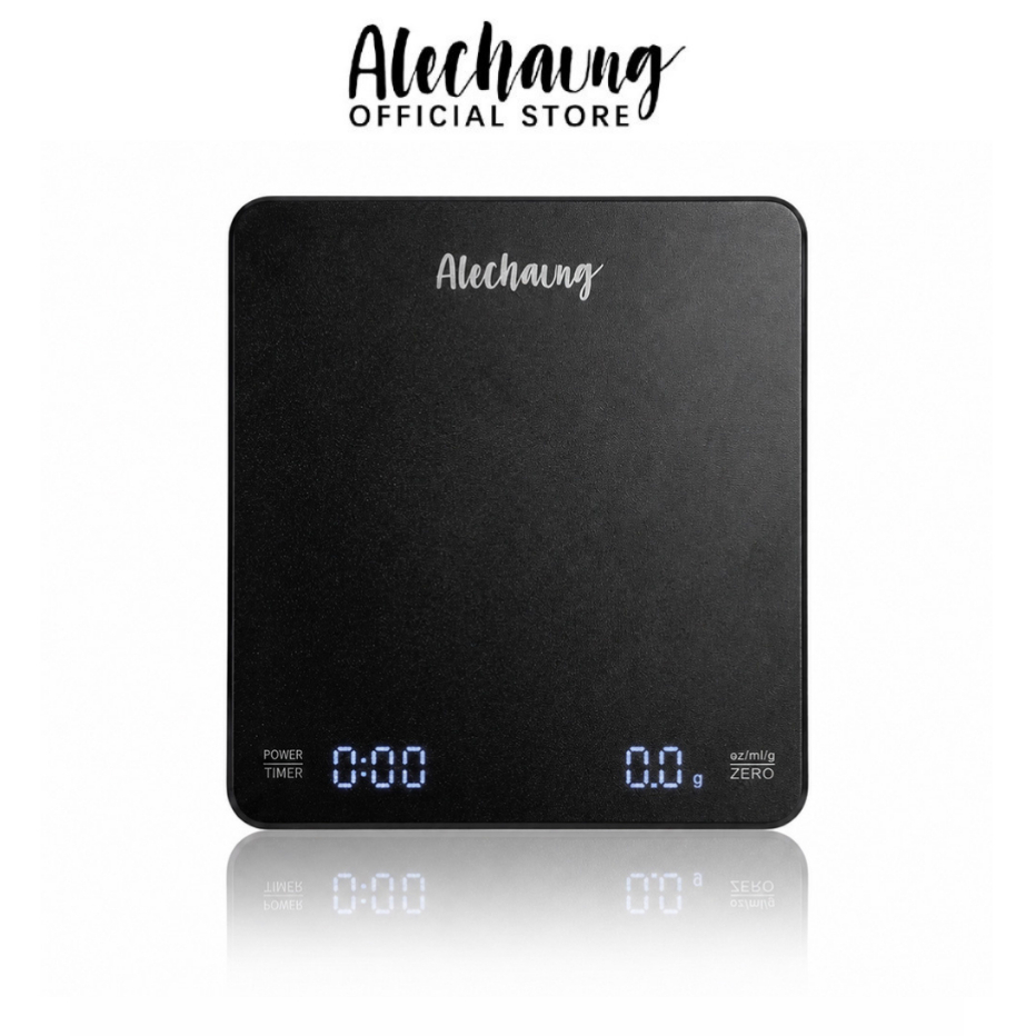 Alechaung เครื่องชั่งกาแฟดิจิตอล 3kg 0.1g เครื่องชั่งกาแฟ ตาชั่งกาแฟ จอLCD ตั้งเวลาได้ Coffee Scale