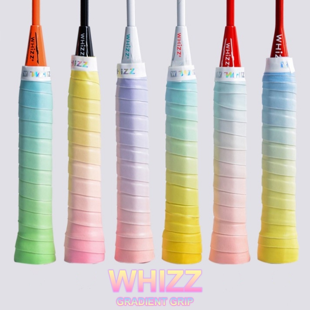 กริปพันด้าม WHIZZ 007 Gradient เหนียว นุ่ม ทน ซับเหงื่อ แห้งไว กริปไล่สี กริปพันด้ามไม้แบดมินตัน ไม้เทนนิส พิกเคิลบอล
