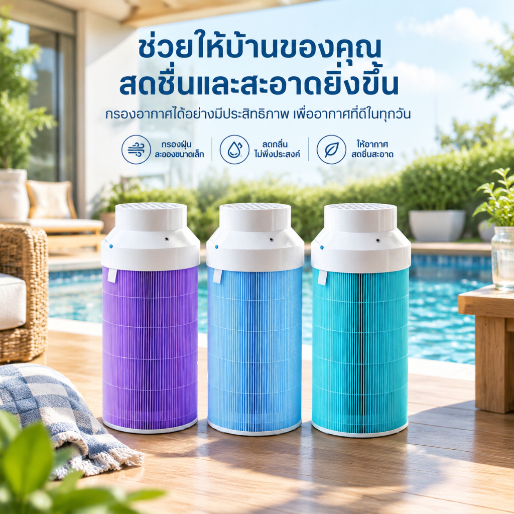 เครื่องฟอกอากาศ HEPA กรองสามารถใช้ 1 2 3 2S 2H 3H Pro 2C 3C กําจัดควันฟอร์มาลดีไฮด์ pm2.5 PT- DIY139108-LF