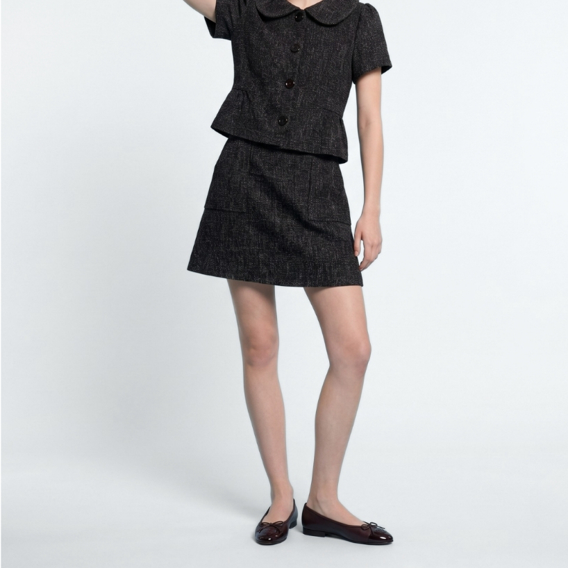 AMILA Skirt AM-S321 ทวิต แบบสั้น IGPU26-08 PCE1290