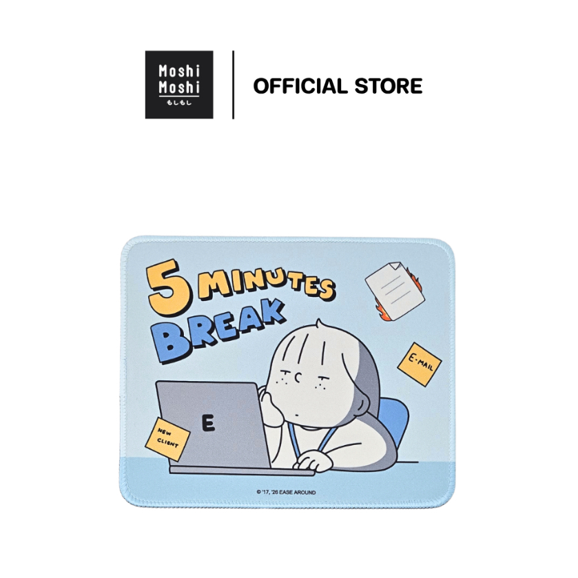 Moshi Moshi แผ่นรองเมาส์ กันลื่น ลาย Ease around ลิขสิทธิ์แท้ รุ่น 8100054301