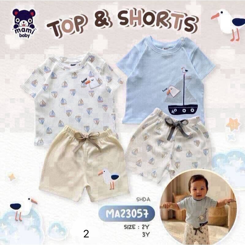Mami Baby ชุดคอกลมกระดุมบ่า / ชุดกล้าม Size 12-18M / 18-24M / 2Y / 3Y / 4Y / 5Y
