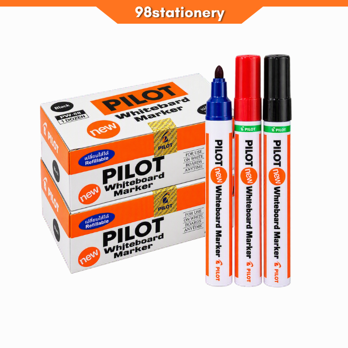ปากกาเขียนไวท์บอร์ด PILOT WBMK-M (1*12 ด้าม)