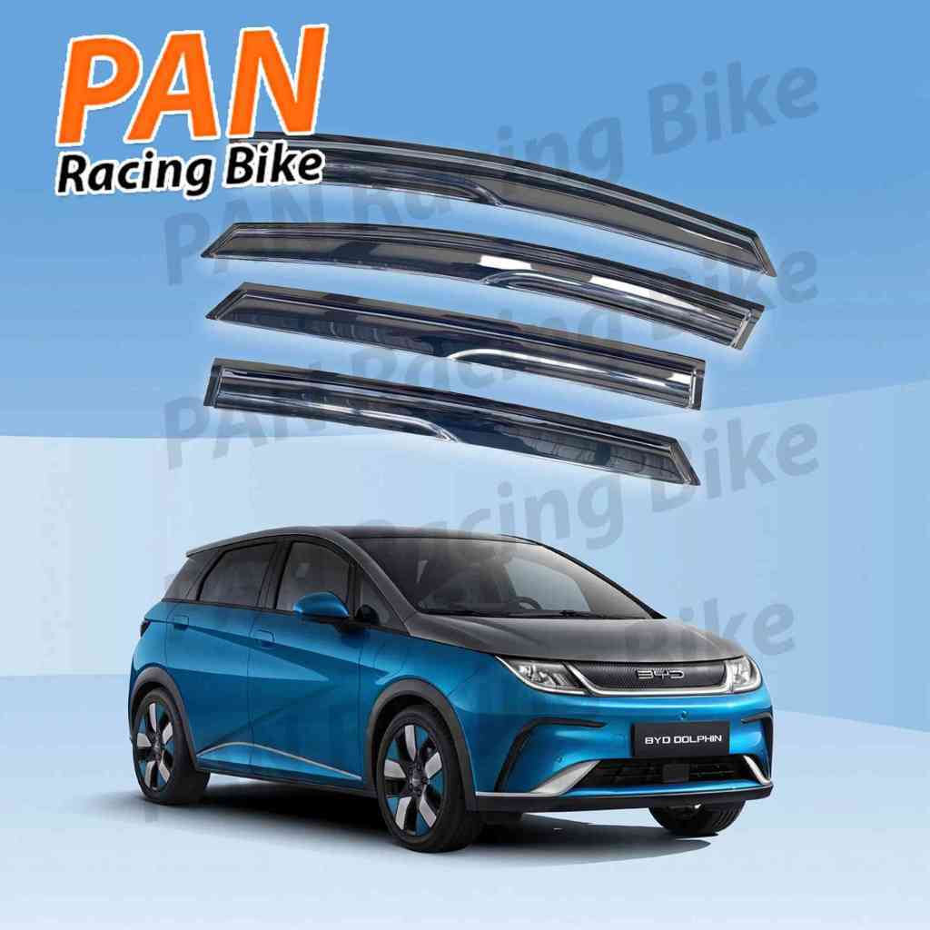 กันสาด BYD Dolphin EV 2023 2024 บีวายดี ดอลฟิน คิ้วกันสาด กันสาดประตู คิ้วกันสาดประตู คิ้วกันสาด