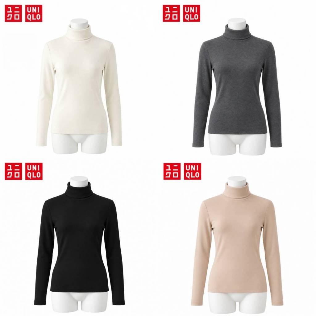 เสื้อกันหนาวคอเต่า Fleece UNIQLO ผู้หญิง Size S-XL มือสอง