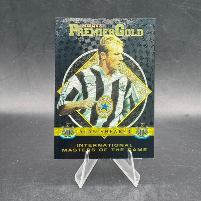 1997-98 Merlin Premier Gold International Masters of the Game Alan Shearer M06