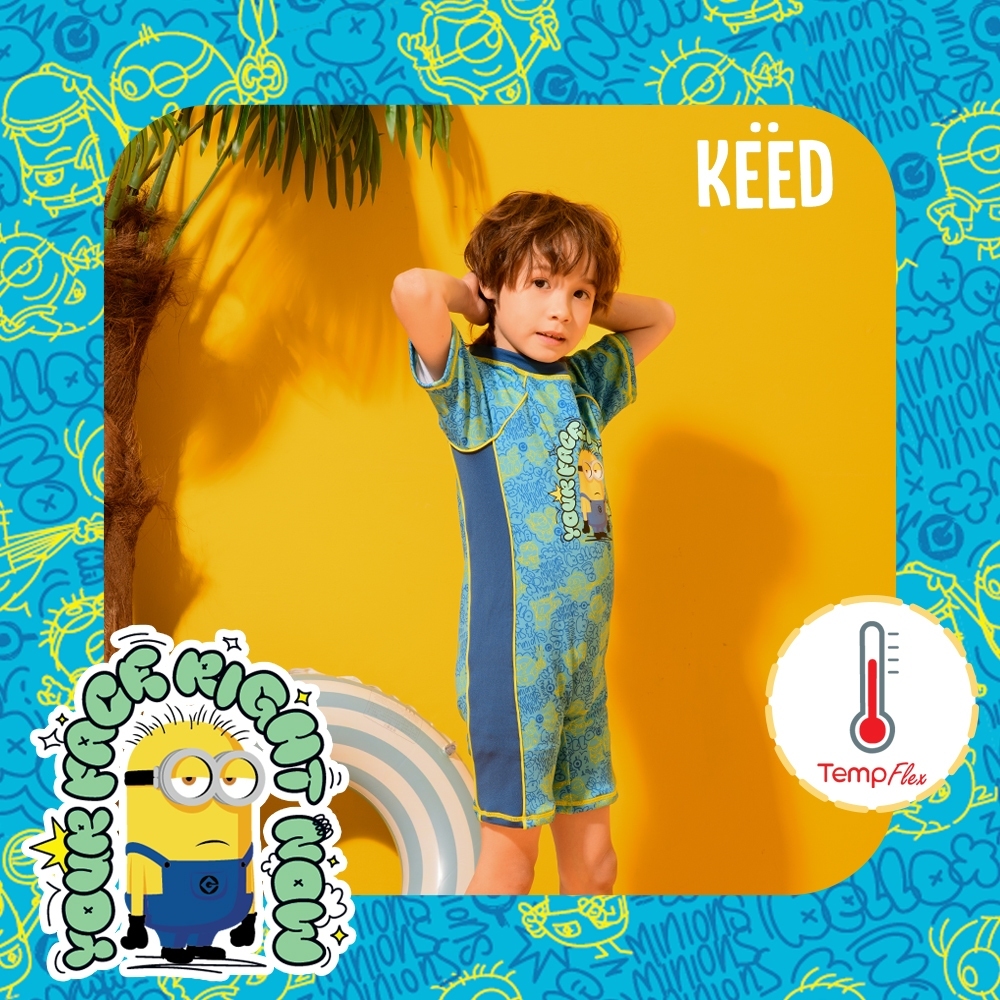 KEED × Minions بدلة سباحة أولاد TempFlex — صورة 5