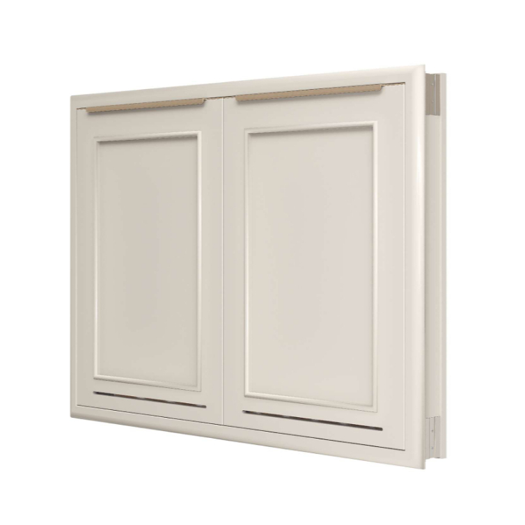65บานซิงค์คู่ลายเวนิส สีโธฟู มือจับโปรไฟล์ SOFT CLOSE ขนาด 96x68.8x8.6 ซม.