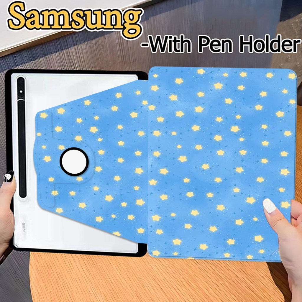 เคสฝาพับ Samsung Tab case S6 lite S7 S8 S9 S7+ S8+ S9+ S7FE S9FE S9FE+ A7lite A8 A9 A9+ เคสหมุนได้360° เคส Galaxy