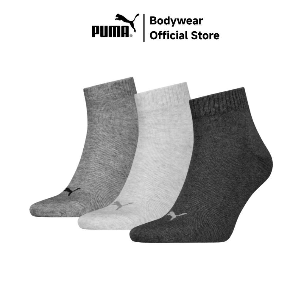 PUMA ถุงเท้า Quarter Plain แพ็ค 3 คู่ UNISEX QUARTER PLAIN 3P - 701231271