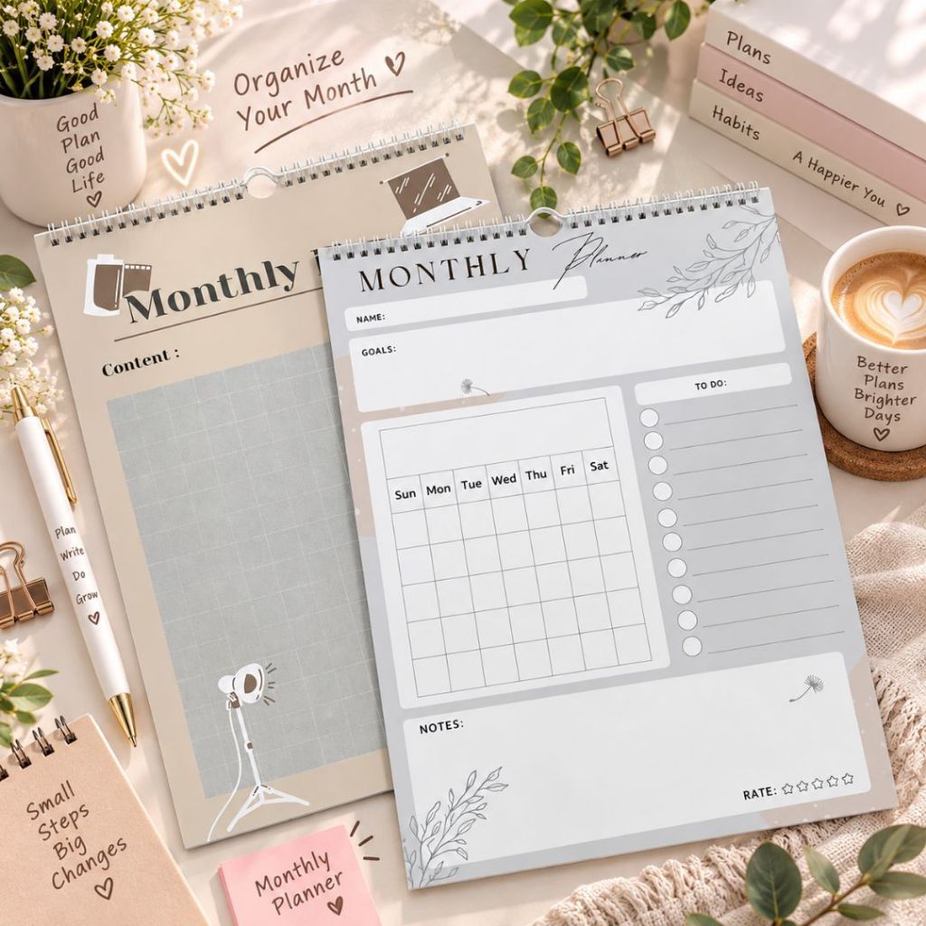 ปฎิทินปีใหม่ A4/A3 2027✨ปฏิทิน+Planner /ไดอารี่ (แบบแขวน)✨✨