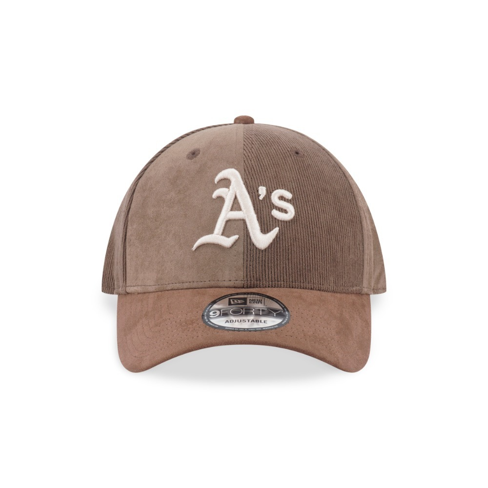 New Era قبعة 9Forty ‏Oakland Athletics بلونين — بني — صورة 2