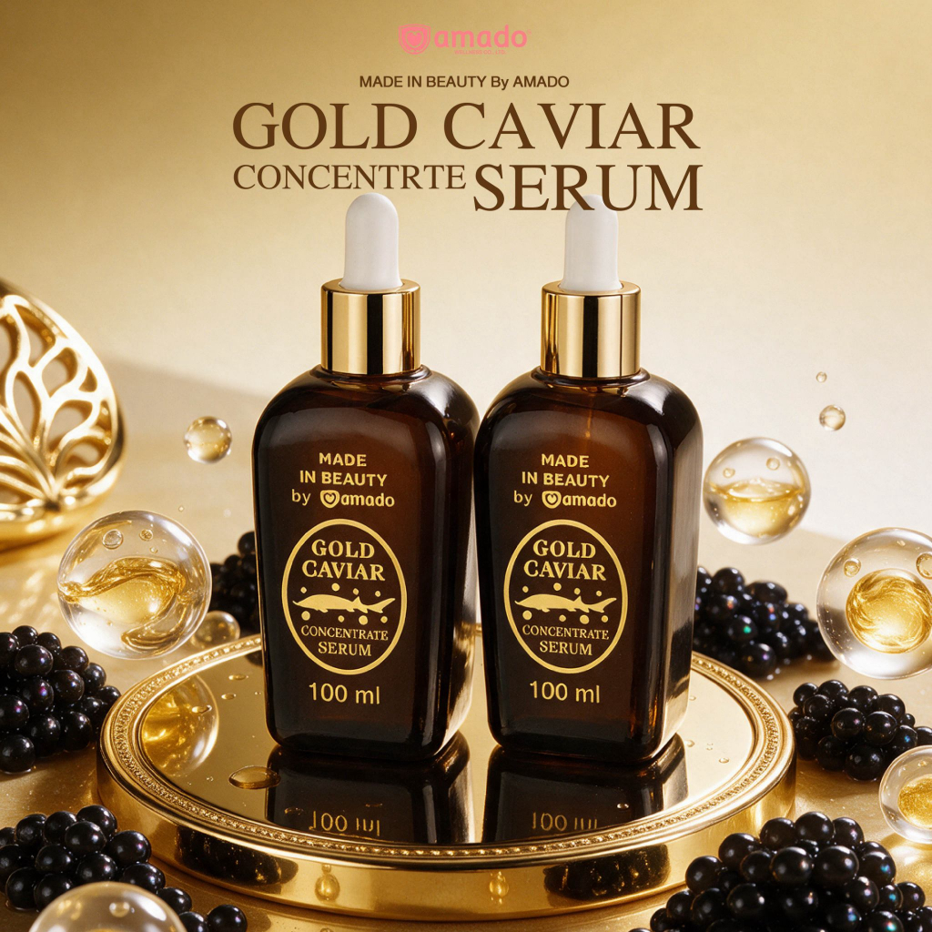 เซต 2 ขวด โกลด์คาเวียร์ เซรั่ม GOLD CAVIAR SERUM