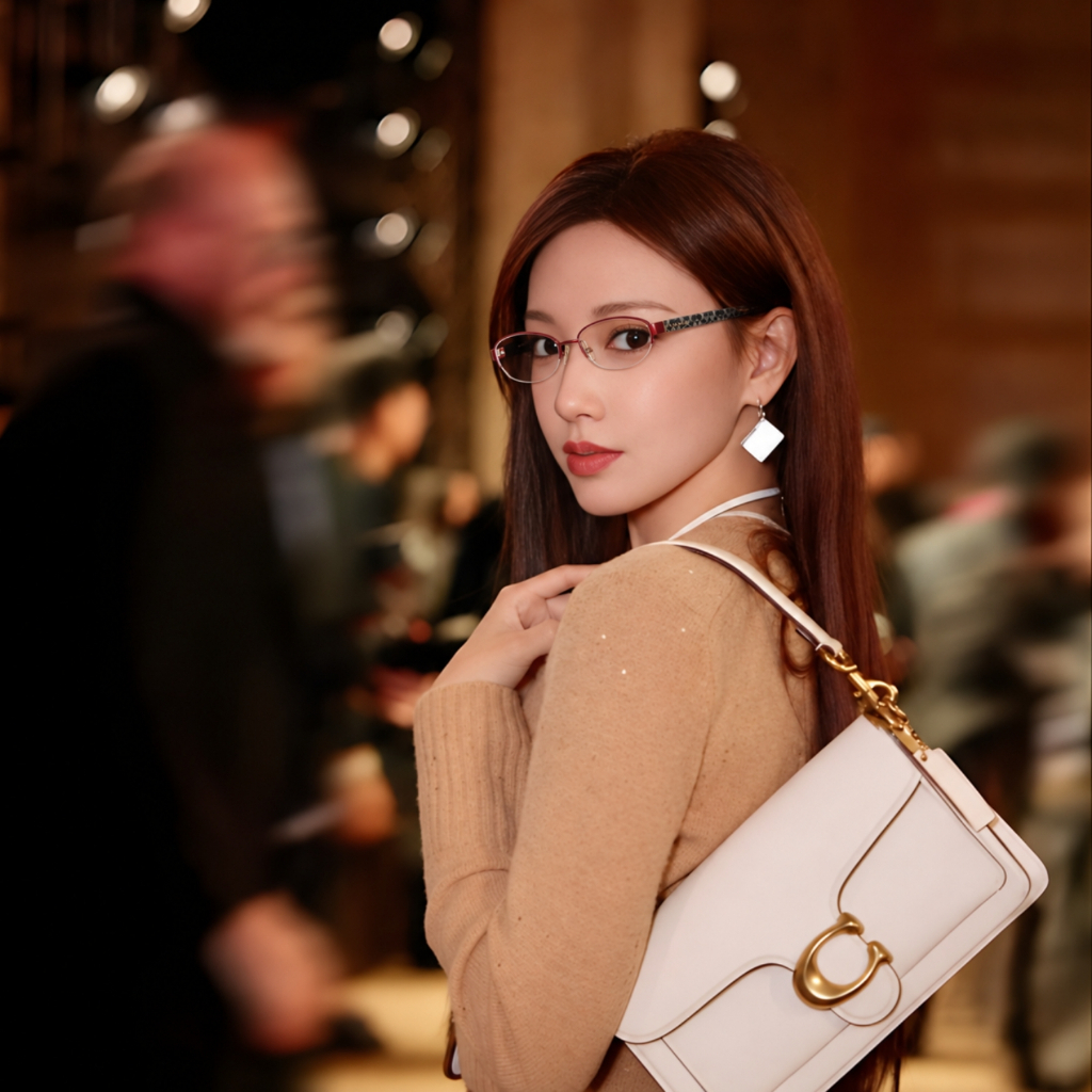 COACH إطار نظارة بيضاوي نصف إطار HC5081TD — صورة 2