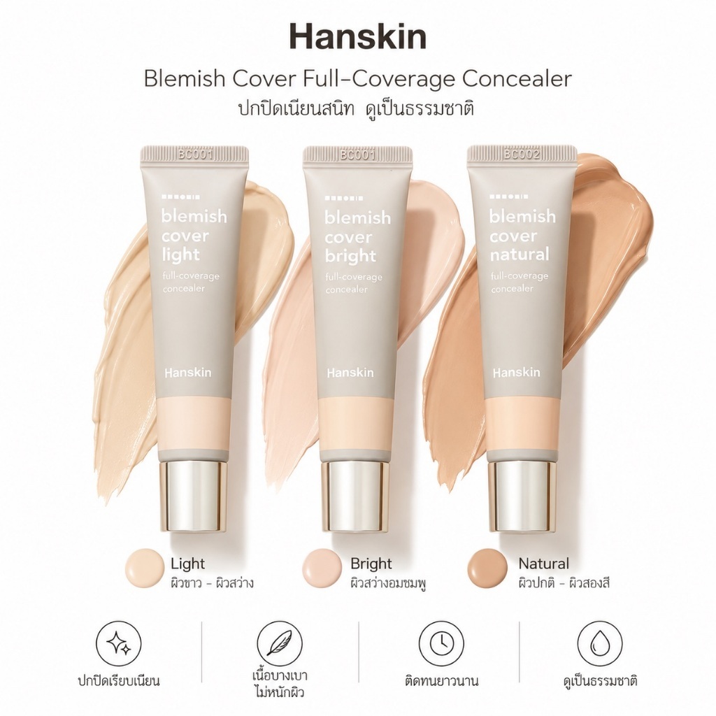 HANSKIN كونسيلر Blemish Cover بلونين — Natural — صورة 2