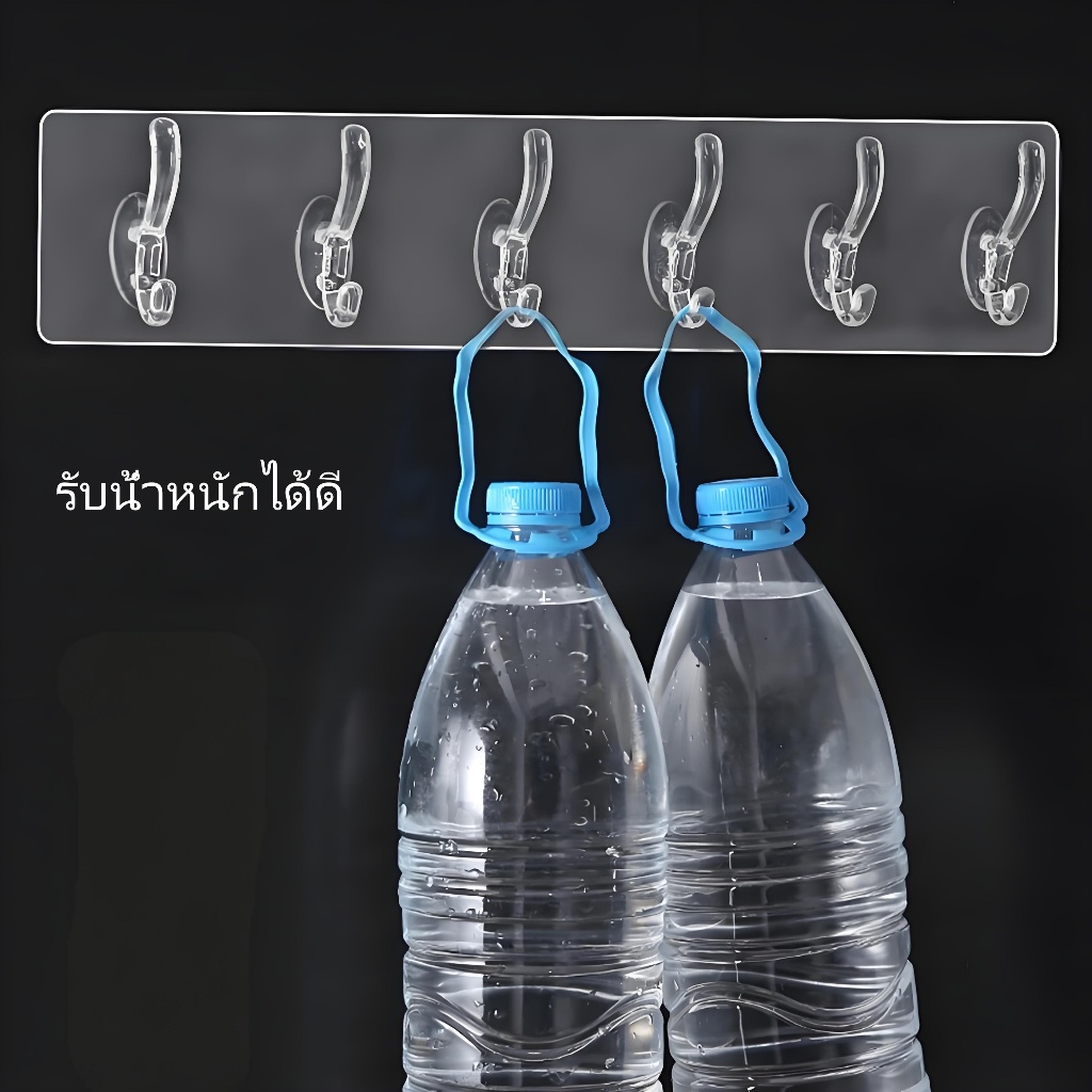 【ขายส่งได้】เก้าอี้ยาวรองรับน้ำหนักได้ดีประตูเจาะหลังห้องนอนโปร่งใสแขวนเสื้อผ้า 5/6 แถว