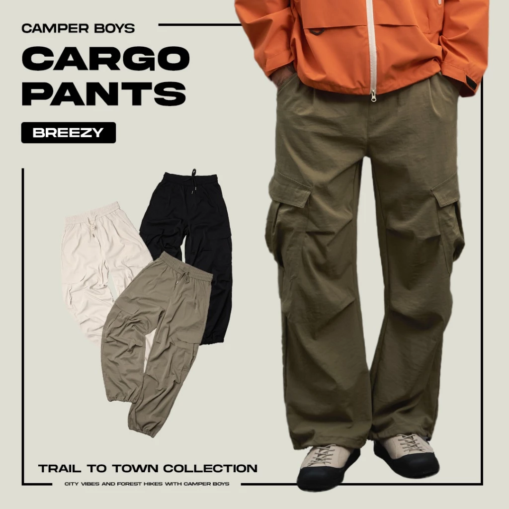 TRAIL TO TOWN : CARGO PANTS กางเกงเดินป่าจากแคมเปอร์บอย ใส่สบาย แห้งเร็ว ยืดหยุ่น ทรงสวยดีไซน์ให้ใส่ได้