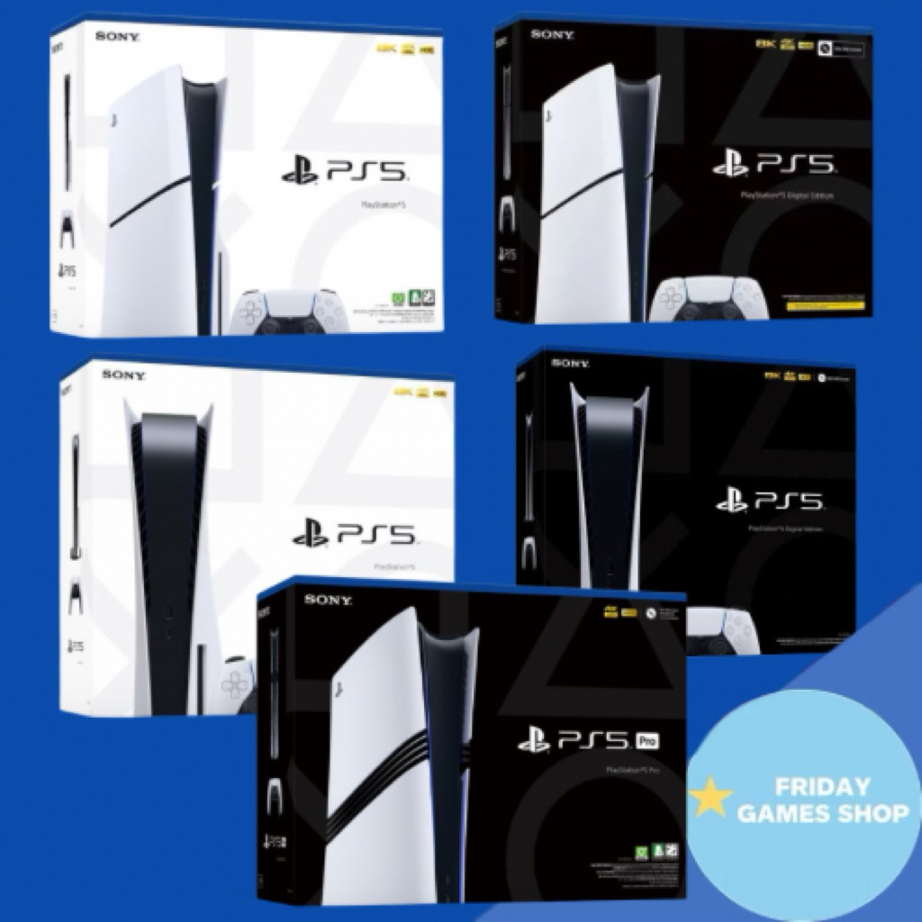 เครื่อง PlayStation 5 Pro/ Playstation 5 Slim PS5 มือ1 / มือ2 ประกันศูนย์ไทย [รุ่นใส่แผ่น / Digital ] PS5 Pro