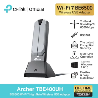 TP-Link (Archer TBE400UH) BE6500 Wi-Fi 7 High Gain Wireless USB Adapter