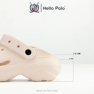 Hello Polo รองเท้าหัวโต รองเท้าแตะลําลอง ดีไซน์เรียบง่าย พื้นหนา พื้นนุ่มมาก กันลื่น แฟชั่น ลายอุ้งเท้าแมวน่ารัก HP8053
