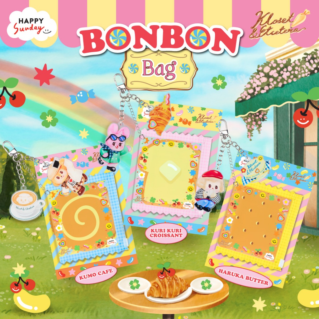 HAPPY SUNDAY x KLOSET ETCETERA Bonbon Bag | พวงกุญแจกระเป๋าแคนดี้