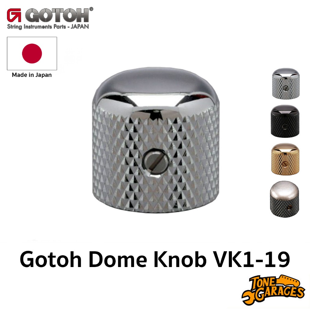 Gotoh Dome Knob VK1-19 ปุ่มโวลุ่มเหล็ก Made in Japan (1 Knob)