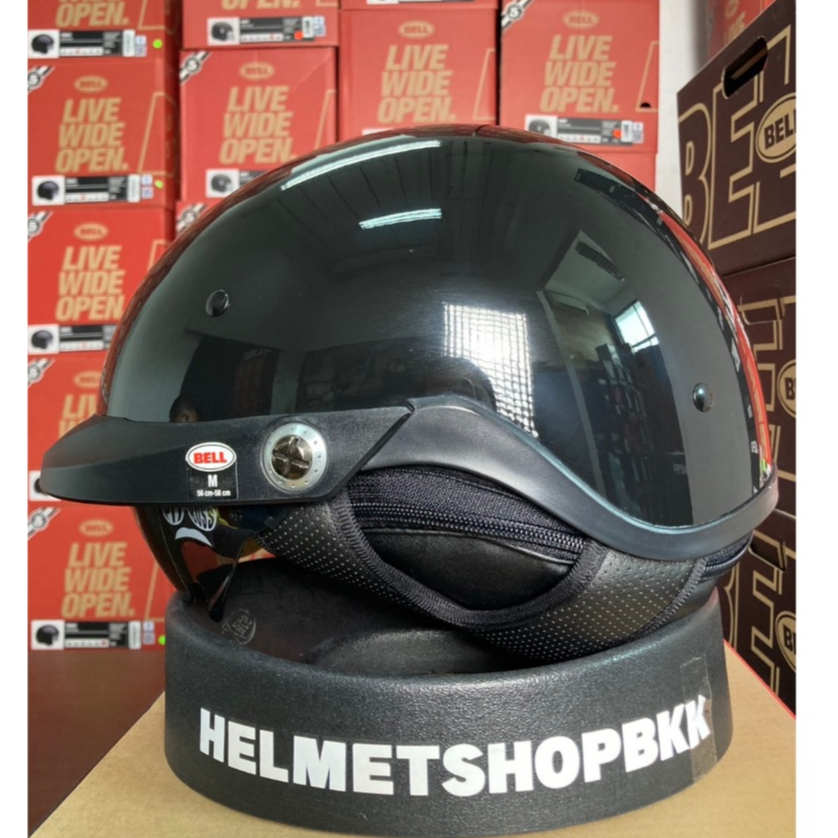 หมวกกันน็อค BELL PIT BOSS GLOSS BLACK ไซส์ M สินค้าใหม่ (มีตำหนิ) ไม่มีผลในด้านความปลอดภัย PGM05