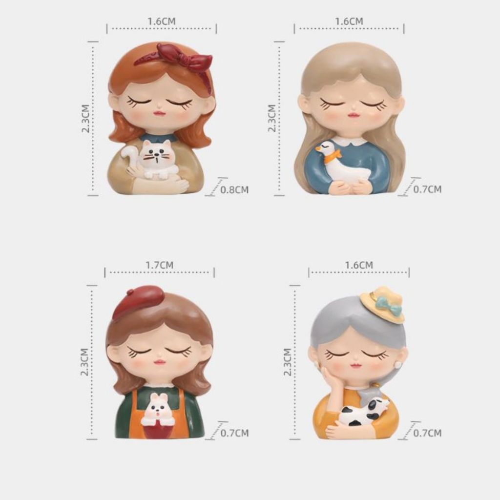 ตัวติดปลั๊กไฟเรซิ่น 3D ลายสาวคอเสื้อคอปก ของแต่งบ้าน สติ๊กเกอร์ติดผนัง จัดห้อง - รูปที่ 3