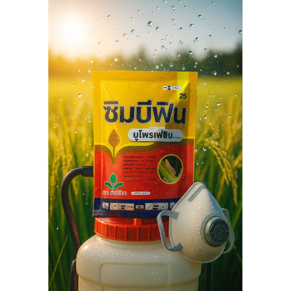 ซิมบีฟิน 100กรัม (บูโพรเฟซิน25%) พรีเมี่ยม คุมเพลี้ยทั้งในระยะไข่และตัวอ่อน หยุดลอกคราบ เก่งเรื่องเพลี้ย ยับยั้งวงจรแมลง