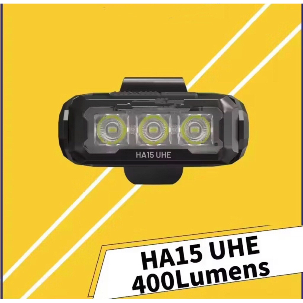 HA15 UHE ไฟหน้าแบบชาร์จไฟได้กลางแจ้งแบตเตอรี่ AA ตกปลา Night Run Strong Hiking Light