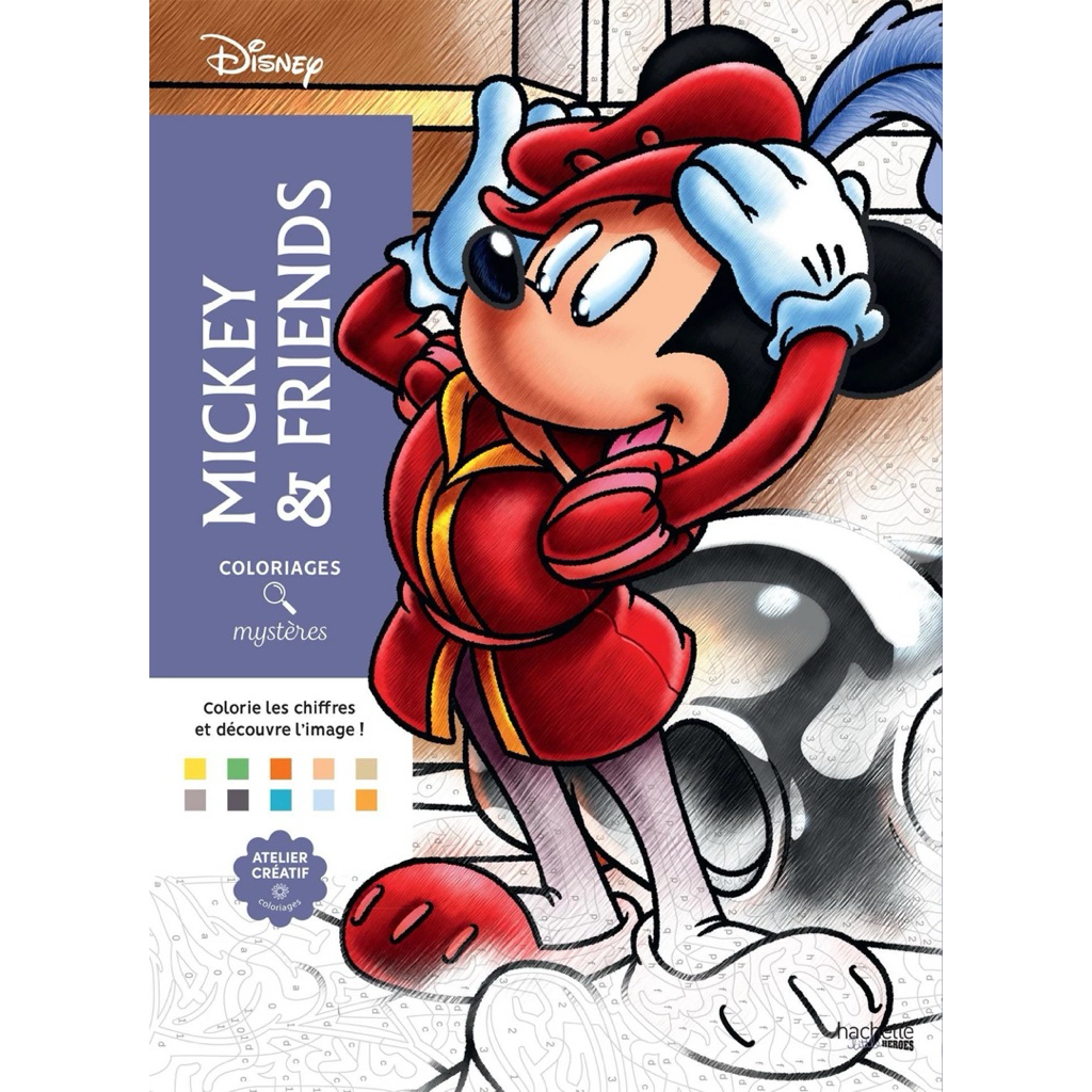 Disney Mickey - Color by Number / ระบายสีตามตัวเลข by Hachette Heroes