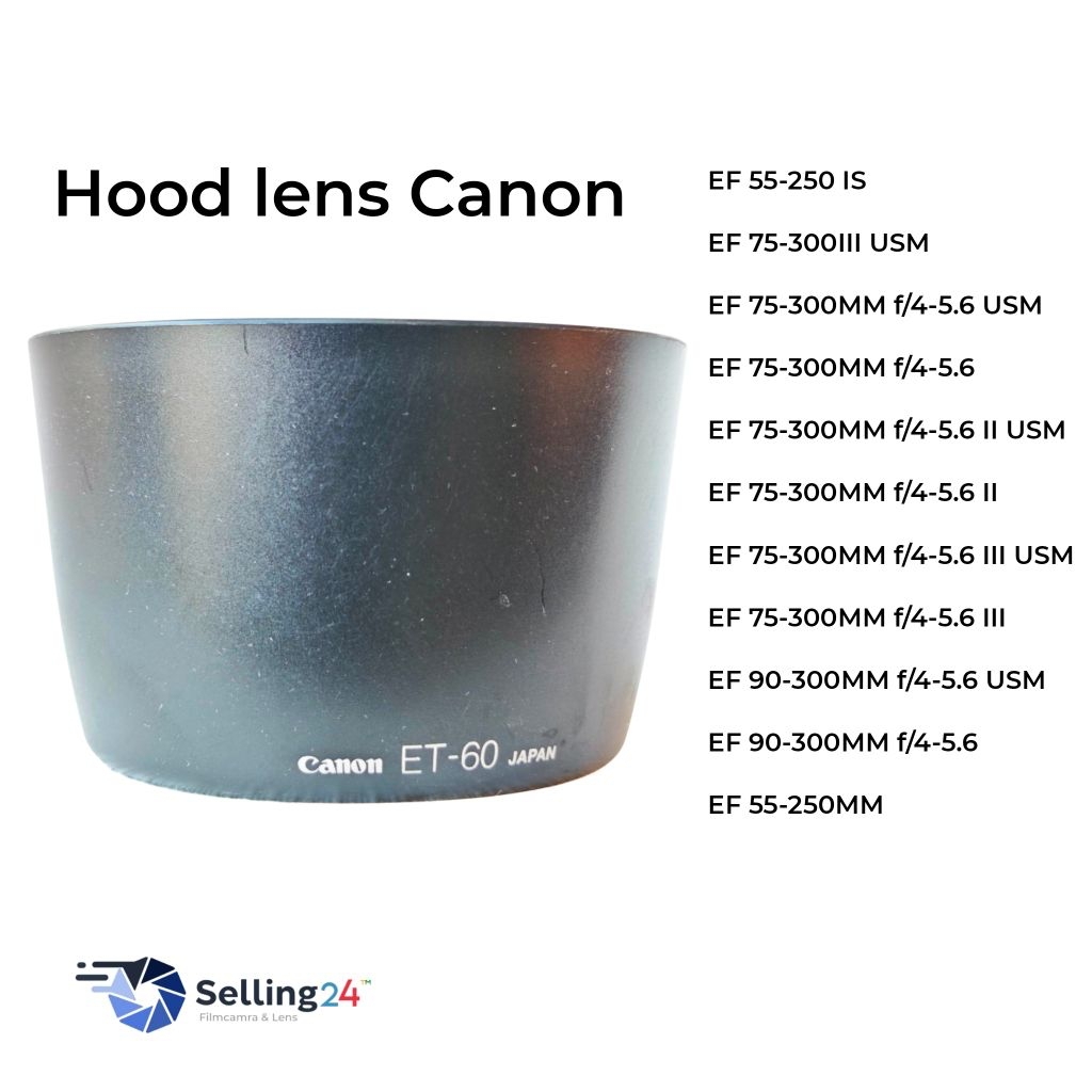 Hood lens Canon ET-60 Genuine for EF 55-250mm 75-300mm