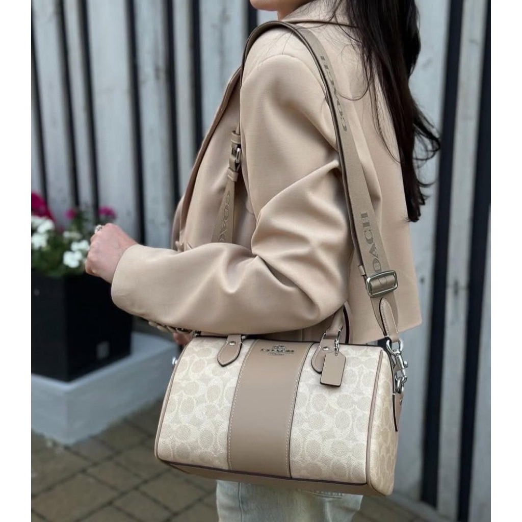 Coach ROWAN SATCHEL BAG IN SIGNATURE CANVAS Style No.CW376