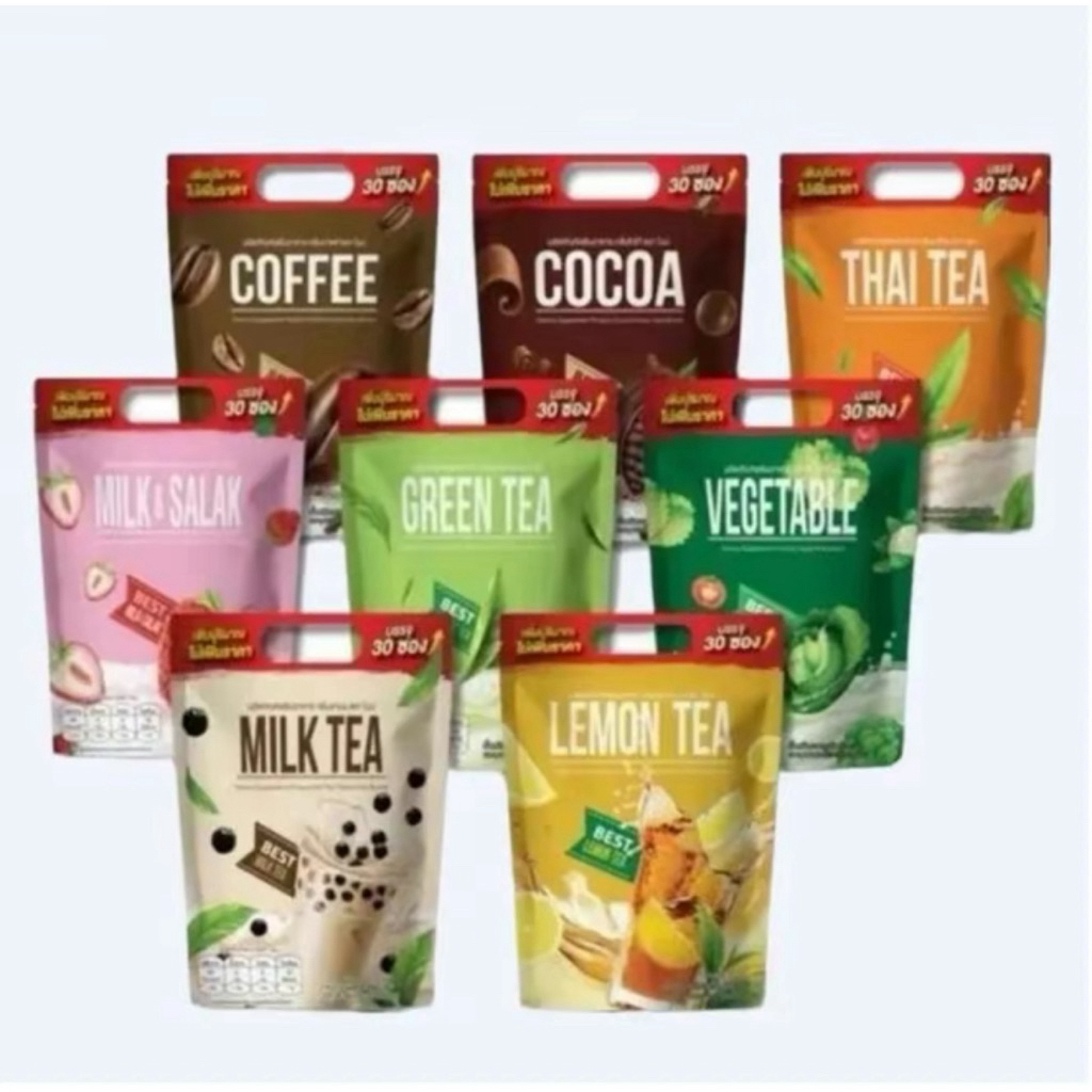 น้ำชง Nine ไนน์ มี 8 รสชาติ 1 ห่อ 30 ซอง