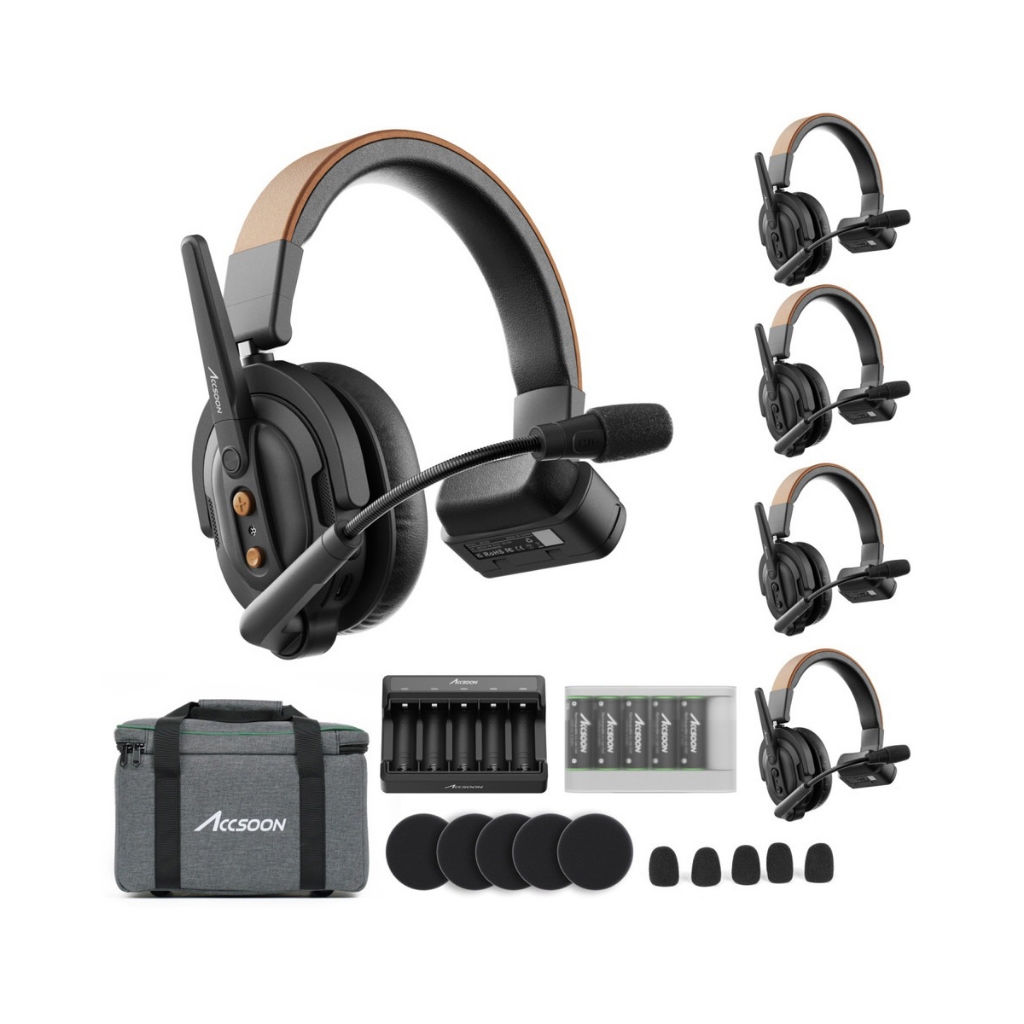 Accsoon Wireless Intercom CoMo SE 1 Host 4 Receiver Kit