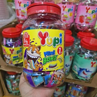 [กระปุก​ ​80ชิ้น]​ Yupi ยูปี้​ วุ้นเจลาตินสำเร็จรูป​ กัมมี่บอนซ์ กัมมี่สตรอเบอร์รี่​ กัมมี่ชาร์ค​ 240/280g