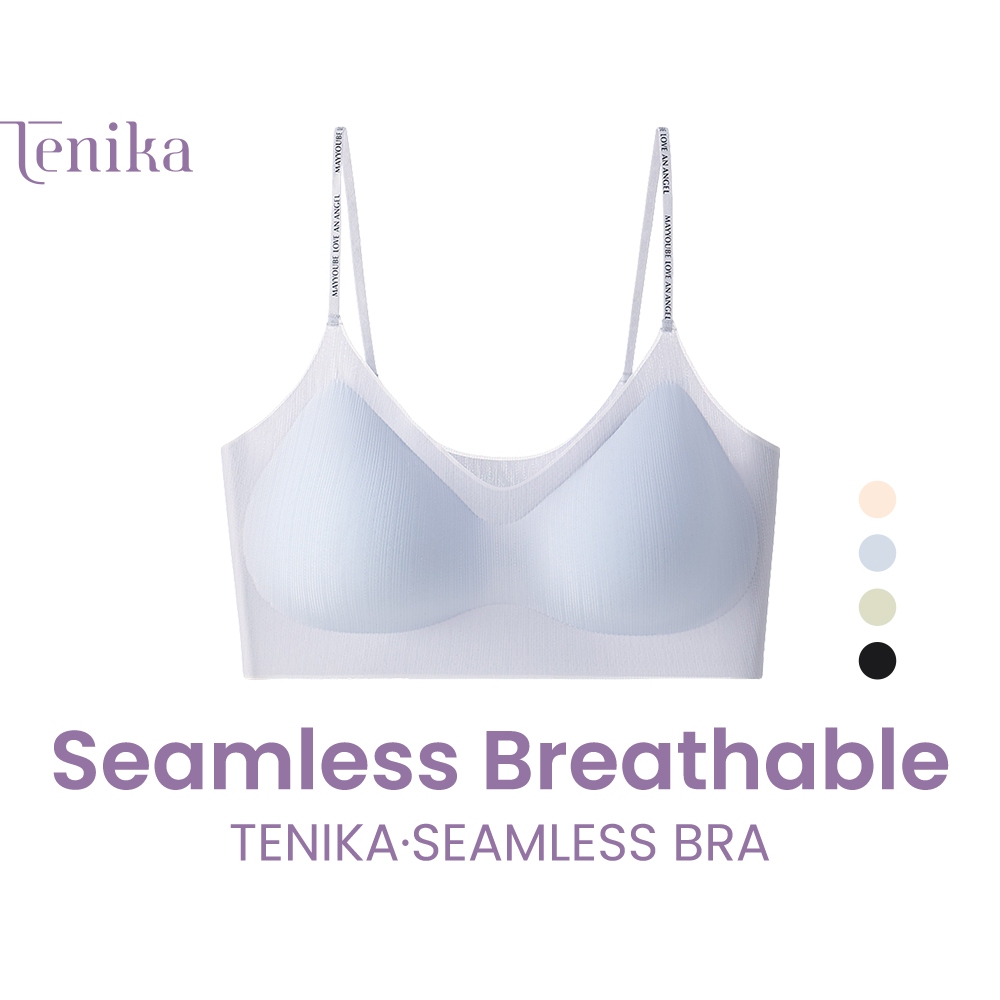TENIKA บรา ส่วนที่บาง  Ice Silk Bra ชุดชั้นในผู้หญิง  เซ็กซี่ ไร้รอยต่อ Bar-093