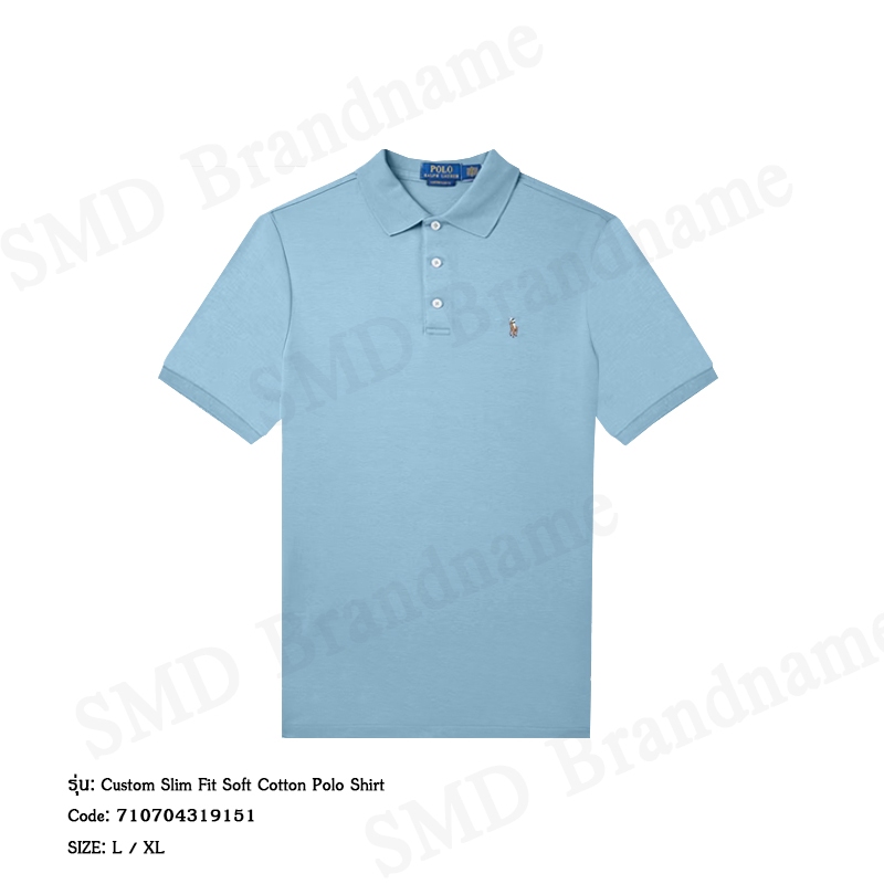 Polo Ralph Lauren เสื้อโปโลผู้ชาย รุ่น Custom Slim Fit Soft Cotton Polo Shirt Code: 710704319151