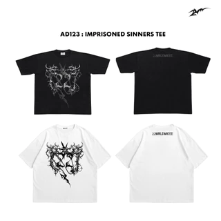(🔥จัดส่งด่วน 1-3 วัน!) 22wrldwidee รวมเสื้อยืดทรงครอปBoxy ผ้าคอตตอน 100%The Sinner สุดเท่ห์! (AD120-AD126)