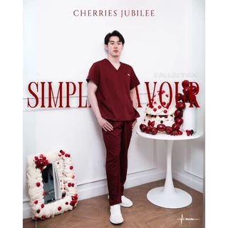 ชุดสครับขาตรง กางเกงทรงสุภาพ (ไม่ปักชื่อ) Scrubs STAT รุ่น "Simple Flavour Collection"