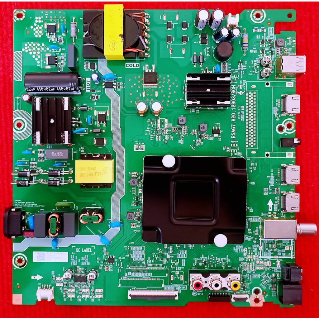 เมนบอร์ดทีวี HISENSE รุ่น 50E6K , 55A6100K , 55E6K พาสบอร์ด RSAG7.820.12903/ROH